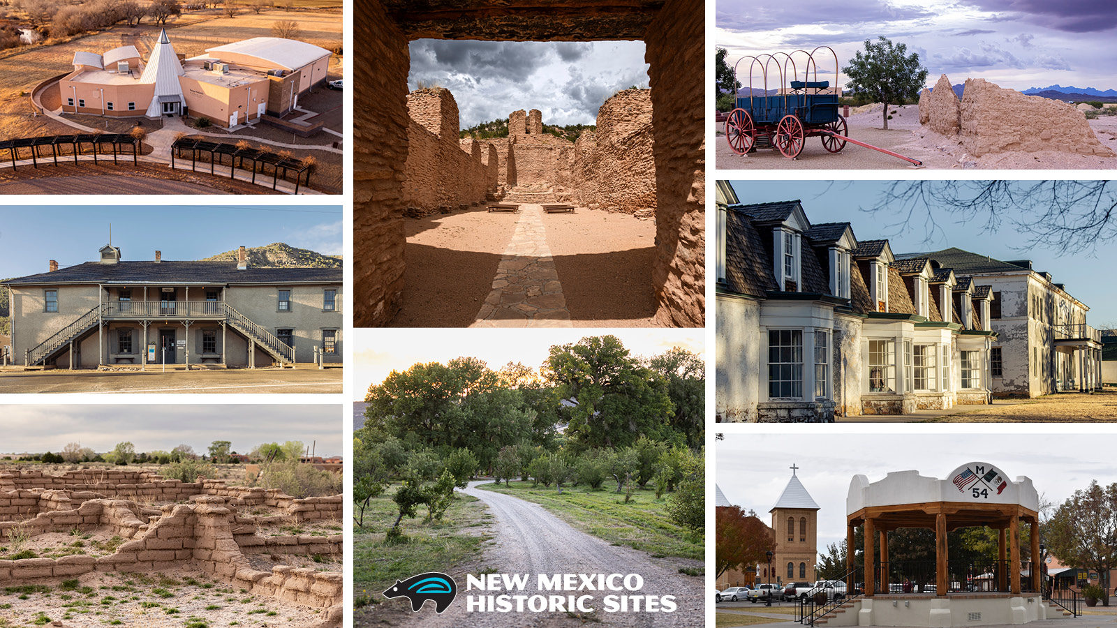 Collage of NM Historic Sites